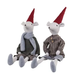 Chic Antique Asger & Agnes Weihnachtsmäuse sitzend