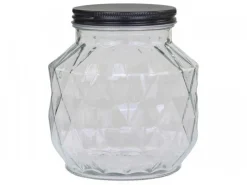 Chic Antique Aufbewahrungsglas mit Diamantenschliff