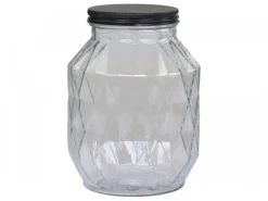 Chic Antique Aufbewahrungsglas mit Diamantenschliff