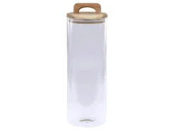 Chic Antique Aufbewahrungsglas mit Deckel aus Akazienholz