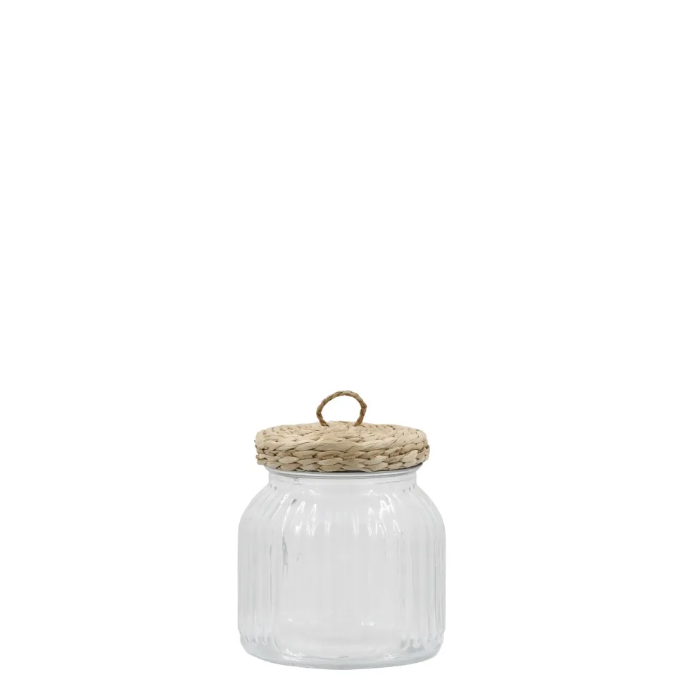 Chic Antique Aufbewahrungsglas mit geflochtenem Deckel