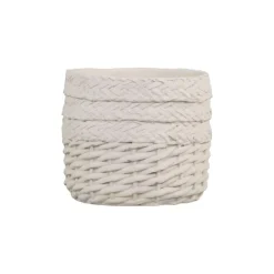 Chic Antique Übertopf Corte mit Flechtmuster