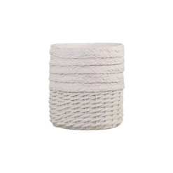 Chic Antique Übertopf Corte mit Flechtmuster