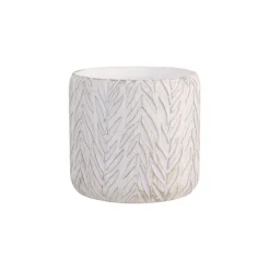 Chic Antique Übertopf mit Blattmuster