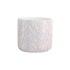 Chic Antique Übertopf mit Blattmuster