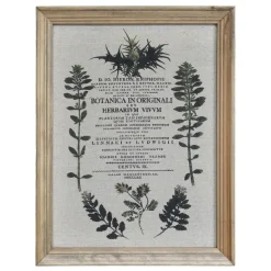 Chic Antique Bild mit wilden Blumen und Naturrahmen