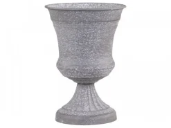 Chic Antique Blumentopf auf Fuß mit Dekor