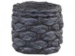 Chic Antique Blumentopf Corte mit grobem Flechtmuster