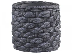 Chic Antique Blumentopf Corte mit grobem Flechtmuster