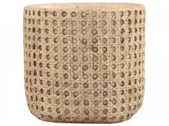 Chic Antique Blumentopf Corte mit französischem Flechtmuster