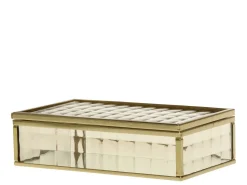 Chic Antique Box Milchglas mit Muster