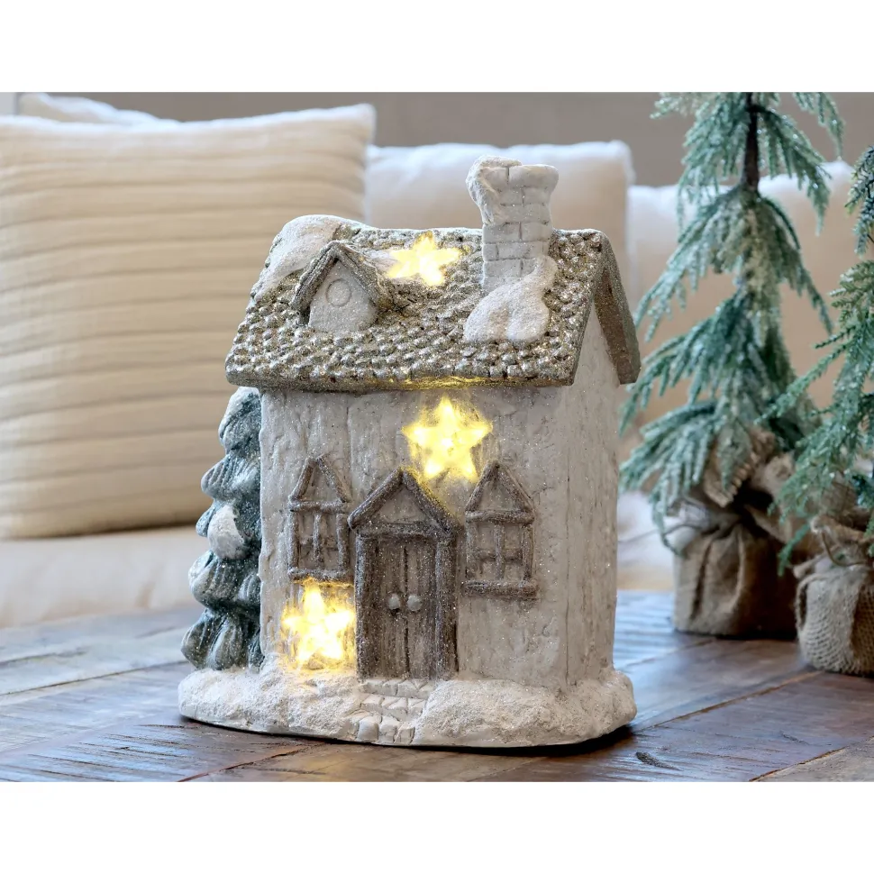 Chic Antique Deko Haus mit LED Stern