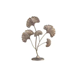 Chic Antique Dekor mit 5 Blättern aus Metall
