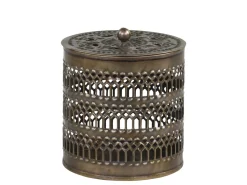 Chic Antique Dose mit Deckel und Muster