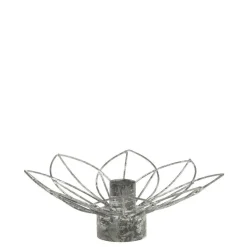 Chic Antique Eisen Kerzenständer in Blumenform