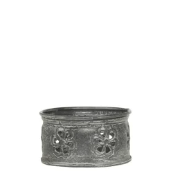 Chic Antique Eisen Tablett mit Muster