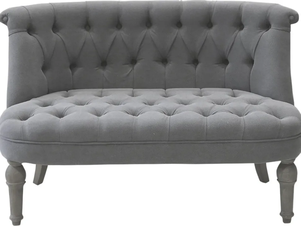 Chic Antique Franz. Sofa in Leinenstoff