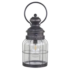 Chic Antique Franz. Stalllaterne mit Timer