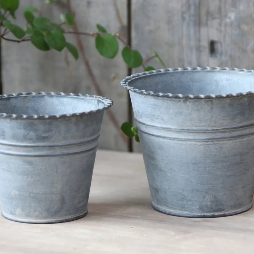 Chic Antique Französische Übertöpfe 2er Set