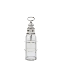 Chic Antique Französische Stalllaterne inkl. Birne & Timer