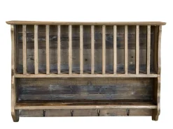 Chic Antique Geschirrregal Haken in Recyclingholz
