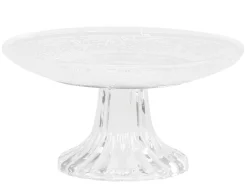 Chic Antique Glas Etagere mit Muster