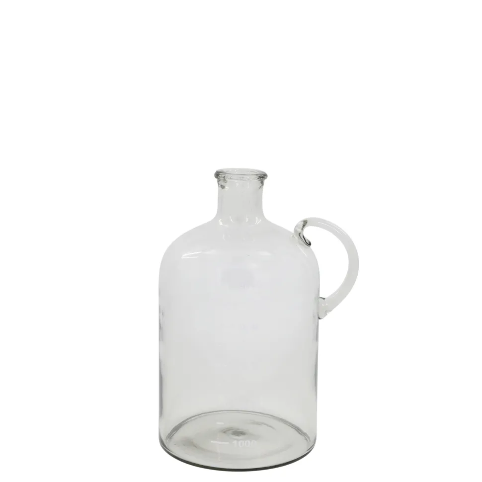 Chic Antique Glas Flasche mit Text