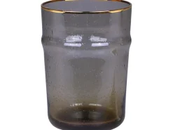 Chic Antique Glas mit Goldrand