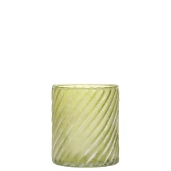 Chic Antique Glas Teelichthalter mit Muster