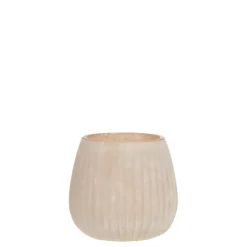 Chic Antique Glas Teelichthalter mit Muster