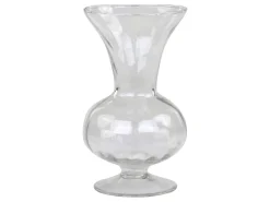 Chic Antique Glasvase auf Fuß