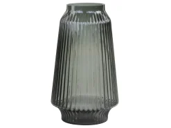 Chic Antique Glasvase mit Rillen