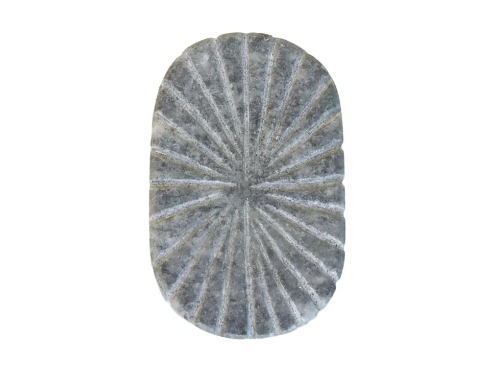 Chic Antique Griff aus Marmor mit Rillen