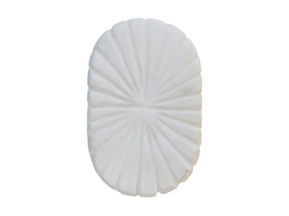 Chic Antique Griff aus Marmor mit Rillen