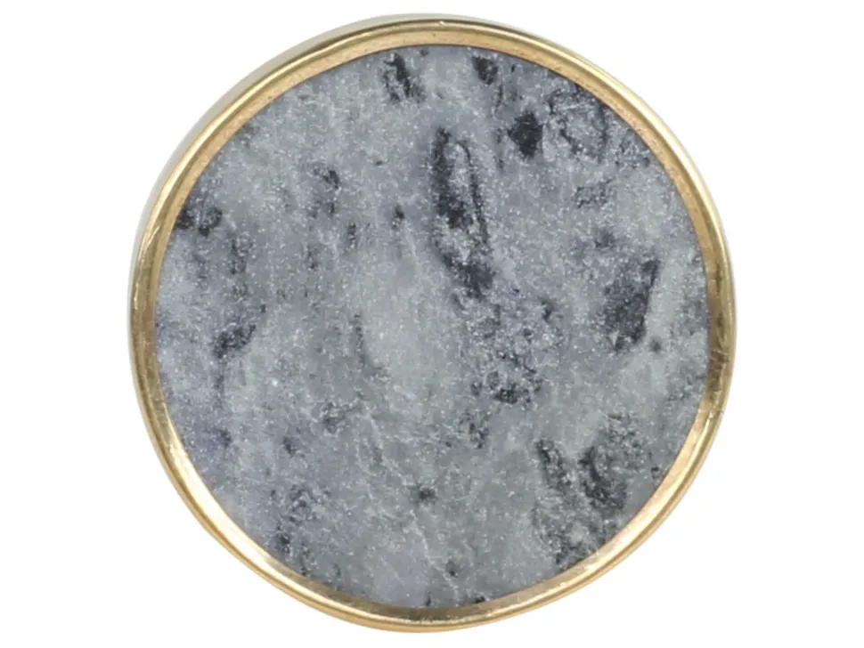 Chic Antique Griff aus Marmor mit Messingkante