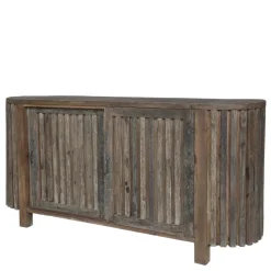 Chic Antique Grimaud Kommode mit Rillen und Schiebetüren