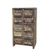 Chic Antique Grimaud Kommode mit 10 Backsteinformen