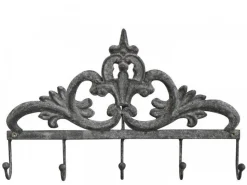 Chic Antique Hakenleiste mit Dekor und 5 Haken