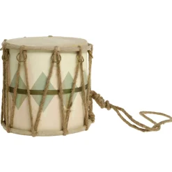 Chic Antique Handgemachte Vintage Trommel mit Leder