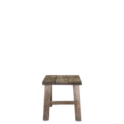 Chic Antique Hocker mit Muster auf Sitz