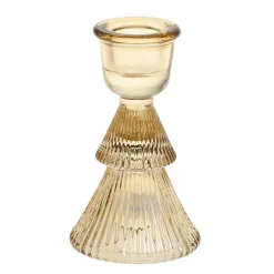 Chic Antique Kerzenständer aus Glas für Stabkerzen