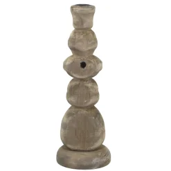 Chic Antique Kerzenständer aus Holz