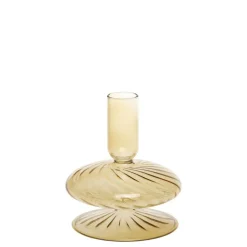 Chic Antique Kerzenständer in Bernsteinfarben