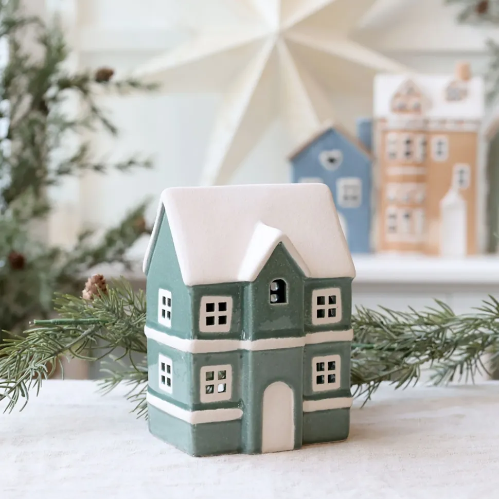 Chic Antique Kleines Keramikhäuschen Chamonix