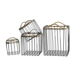 Chic Antique Körbe Bambus 4er Set