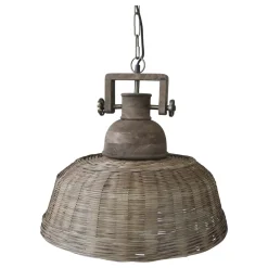 Chic Antique Lampe aus Rattangeflecht
