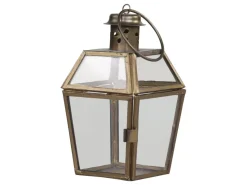 Chic Antique Laterne aus Eisen und Glas