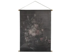 Chic Antique Leinwandbild mit Blumendruck zum Aufhängen