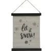 Chic Antique Leinwandbild Let It Snow