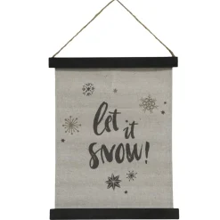 Chic Antique Leinwandbild Let It Snow